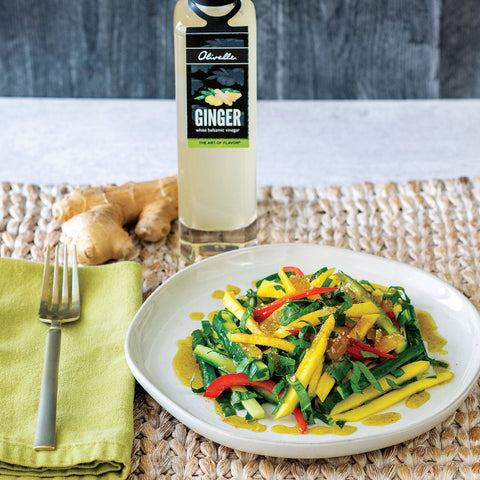 Mango Cucumber Salad With Candied Ginger Dressing