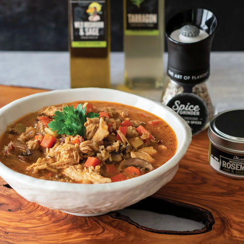 Wild Rice, Chicken, And Mushroom Soup