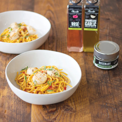 Seared Scallops with Cream Sauce