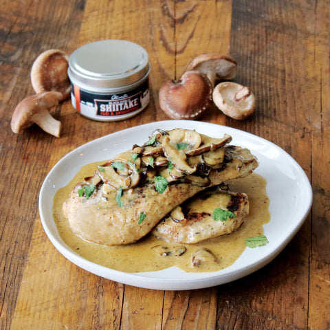 Pan Roasted Chicken With Mushroom Cream Sauce