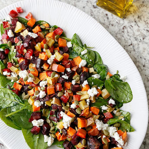 Blood Orange & Roasted Root Vegetable Salad