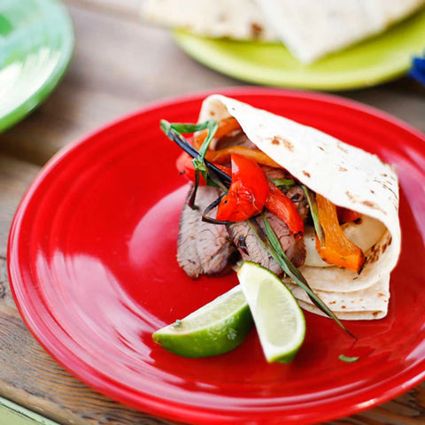 Coffee Rubbed Tri Tip Fajitas