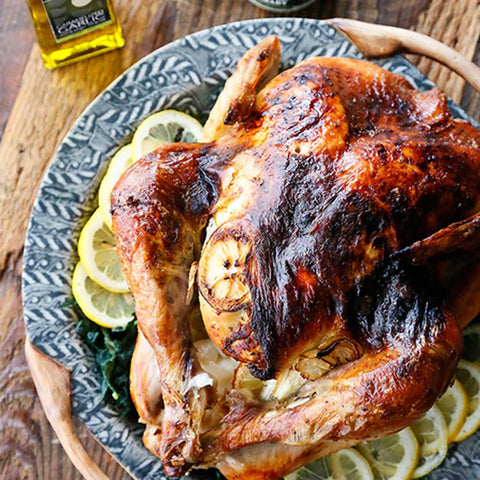 Garlic & Lemon Greek Roasted Turkey