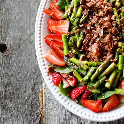 Strawberry, Asparagus & Crispy Pancetta Salad