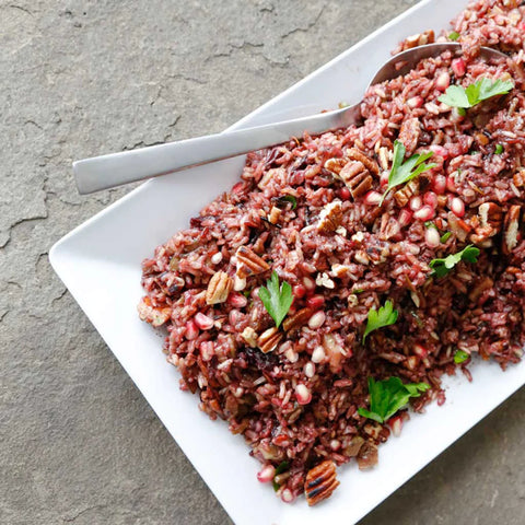 Cherry & Pomegranate Wild Rice Salad