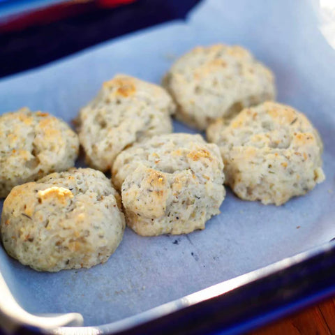Olive Oil & Herb Drop Biscuits