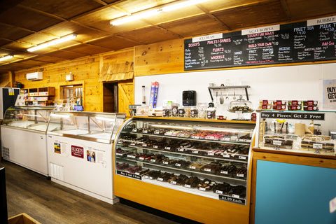 At the counter